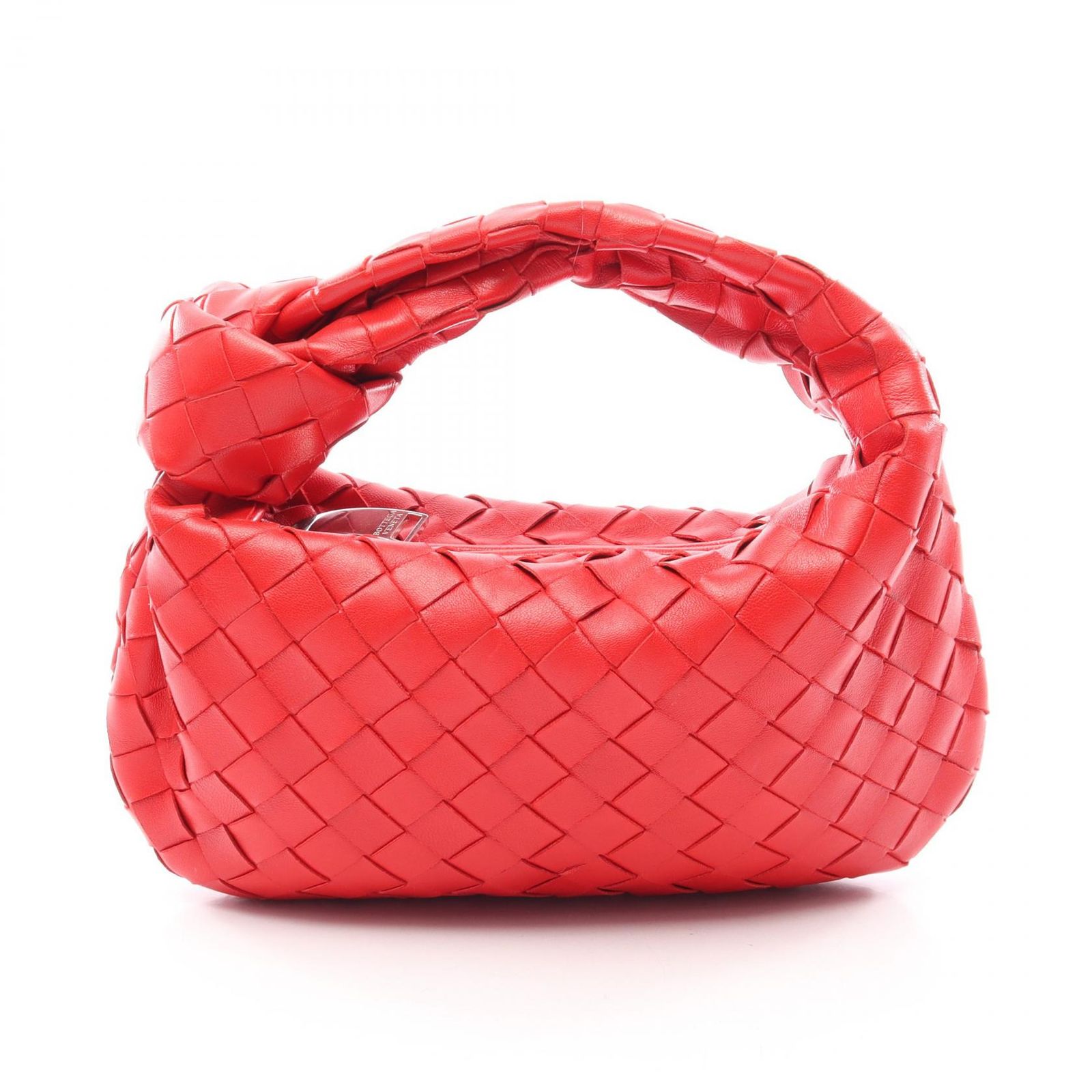 ボッテガヴェネタ BOTTEGA VENETA ハンドバッグ ミニ ジョディ イントレチャート 651876 レッド レザー イントレチャート ミニ ジョディ レディース Used A