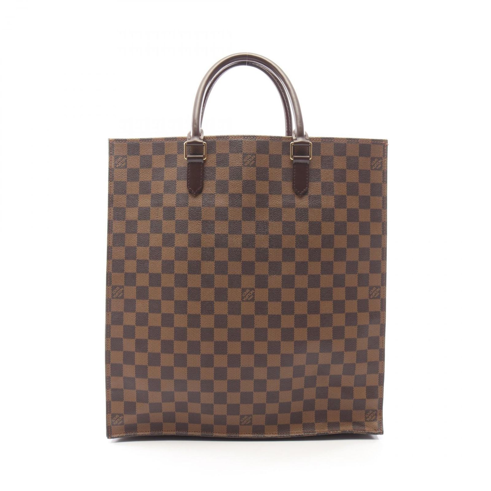 ルイ・ヴィトン LOUIS VUITTON トートバッグ サックプラ ダミエエベヌ N51140 PVCコーティングキャンバス レザー サック・プラ レディース Used A