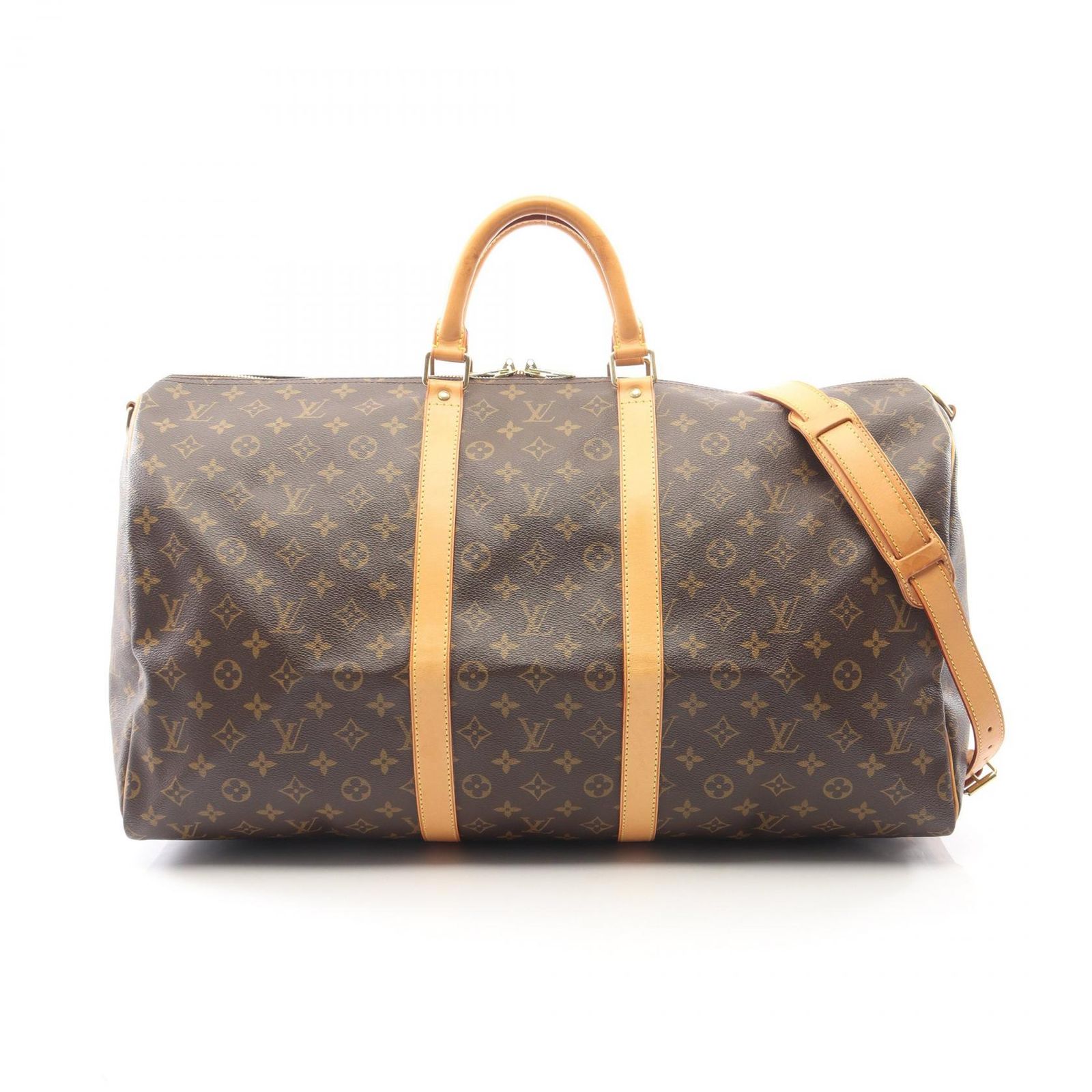 ルイ・ヴィトン LOUIS VUITTON ボストンバッグ キーポル バンドリエール55 2WAY M41414 PVCコーティングキャンバス レザー キーポル バンドリエール55 ユニセックス