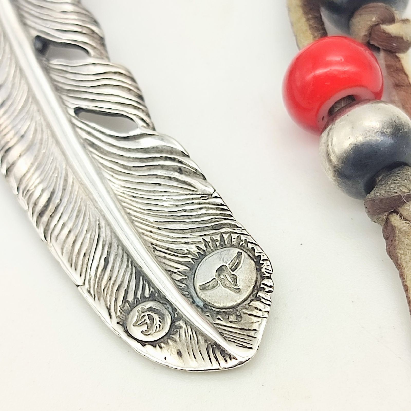美品】TADY&KING タディアンドキング 上銀銀縄フェザー Lサイズ W 