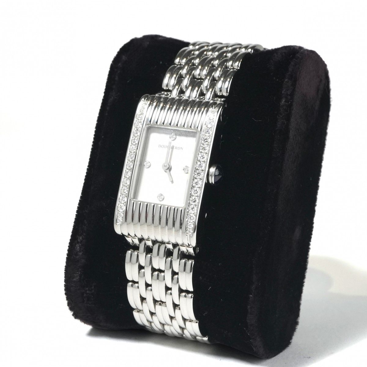 ブシュロン BOUCHERON リフレ ウォッチ スモール 29.5mm ステンレススティール REFLET SMALL 時計 腕時計 ステンレス レディースウォッチ