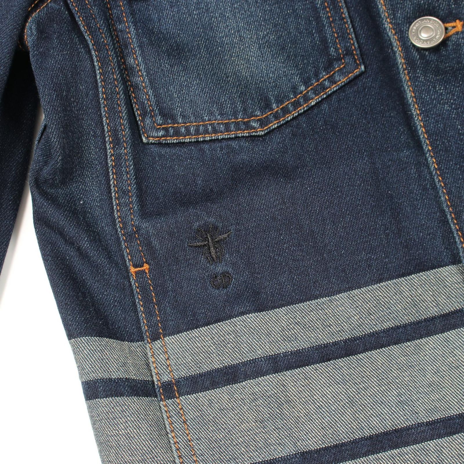 ディオール Dior デニムジャケット BEE刺繍 142V11B3394 ブルー系 
