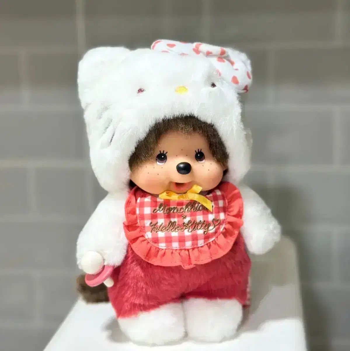 モンチッチ ハローキティ ギンガムチェック ぬいぐるみ