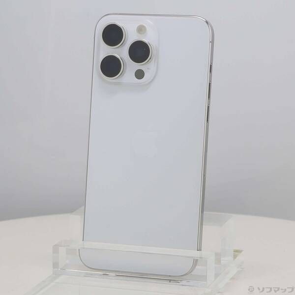 ソフマップ 〔中古品〕 iPhone15 Pro Max 256GB ホワイトチタニウム MU6Q3J／A SIMフリー【349】