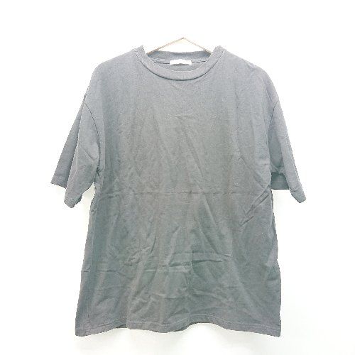 ◇ WYM LIDNM ラウンドネック 無地 シンプル 半袖 Tシャツ サイズＭ グレー メンズレディース E 【1310130017786】