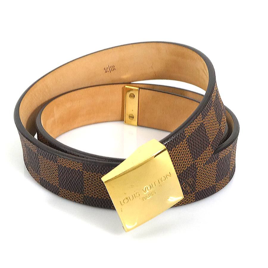 ルイ ヴィトン LOUIS VUITTON ベルト サンチュール キャレ M6802U