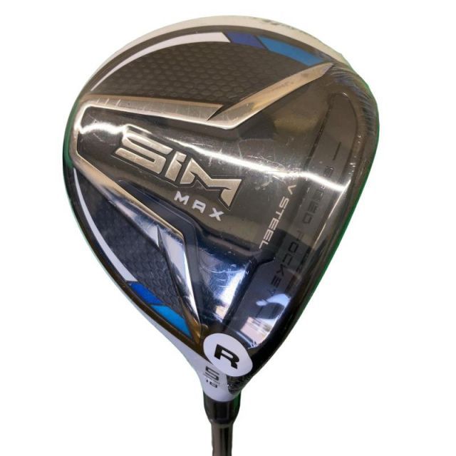 【中古】 テーラーメイド SIM MAX 5W フェアウェイウッド FW TENSEI BLUE TM50(FW) (フレックスR) メンズ 男性用 右利き 右用 Bランク ゴルフクラブ