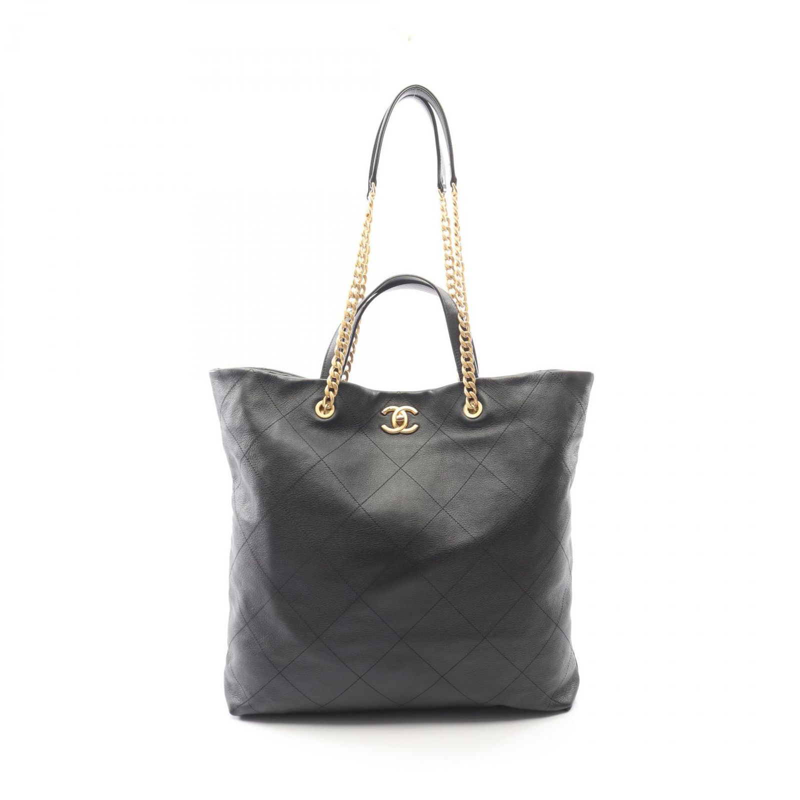 シャネル CHANEL トートバッグ マトラッセ マキシショッピング 2WAY AS3128 ブラック ラムスキン（羊革） マトラッセ マキシショッピング バッグ レディース Used A