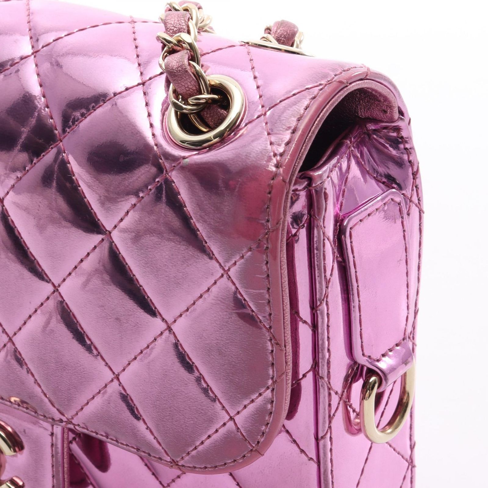 シャネル CHANEL ショルダーバッグ マトラッセ ミニフラップ
