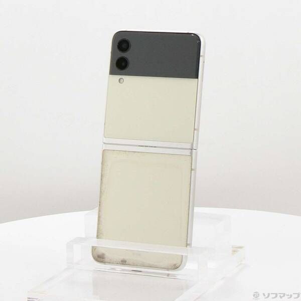 ソフマップ 〔中古品〕 Galaxy Z Flip3 5G 128GB クリーム SC-54B docomo SIMフリー【348】