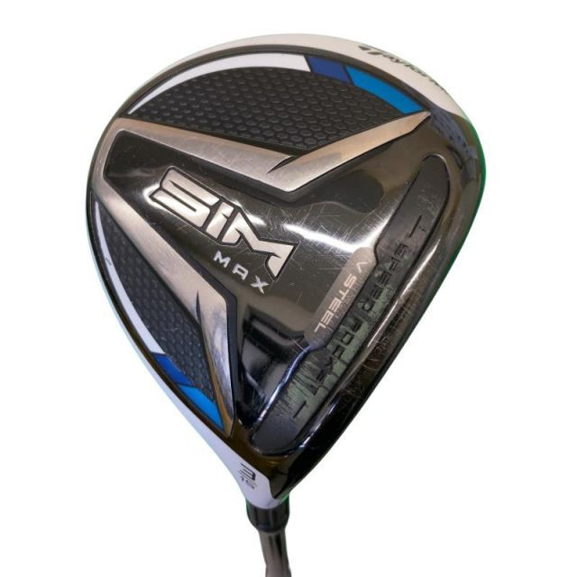 【中古】 テーラーメイド SIM MAX 3W フェアウェイウッド FW リシャフト (フレックスその他) メンズ 男性用 右利き 右用 Cランク ゴルフクラブ