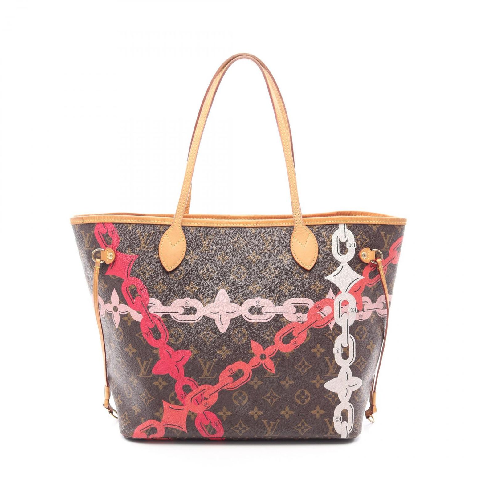 ルイ・ヴィトン LOUIS VUITTON トートバッグ ネヴァーフルMM モノグラムベイ M41991 PVCコーティングキャンバス レザー ネヴァーフルMM レディース Used B