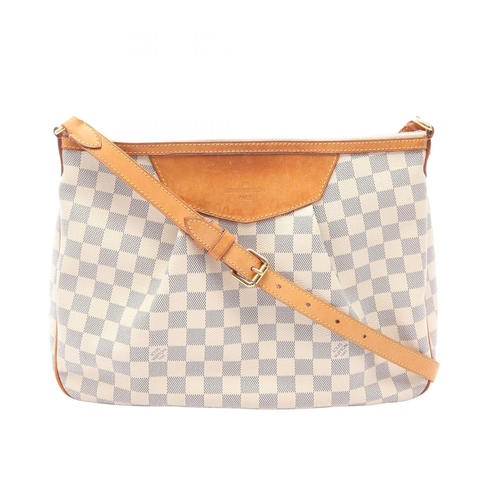 ルイ・ヴィトン LOUIS VUITTON ショルダーバッグ シラクーサMM ダミエアズール N41112 PVCコーティングキャンバス レザー シラクーサMM レディース Used A