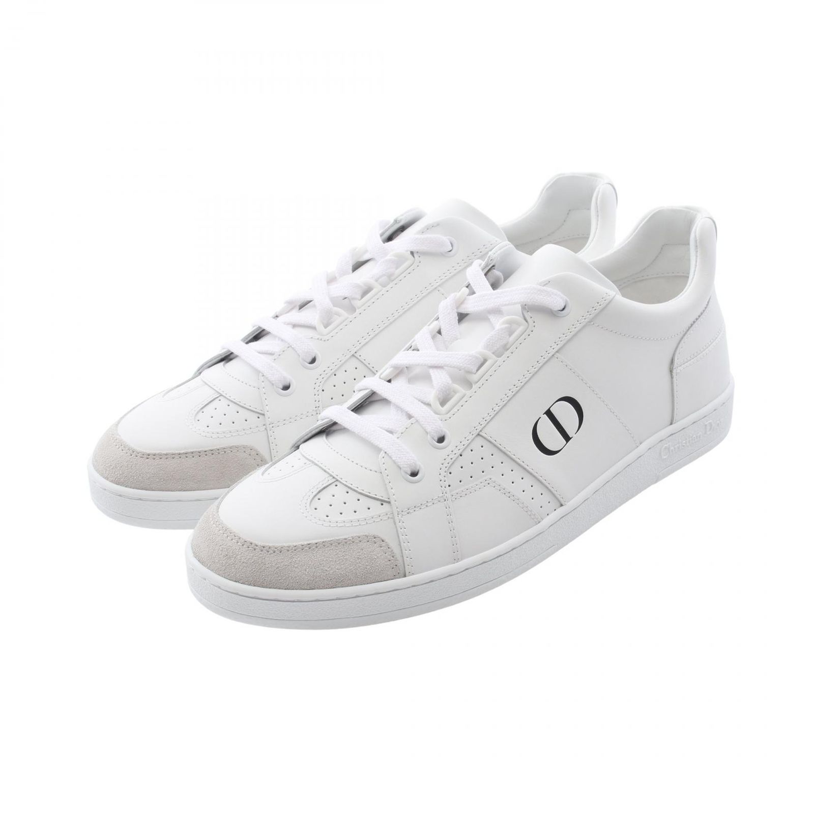 ディオール Dior スニーカー CDロゴ レザー スウェード スニーカー レディース Used A