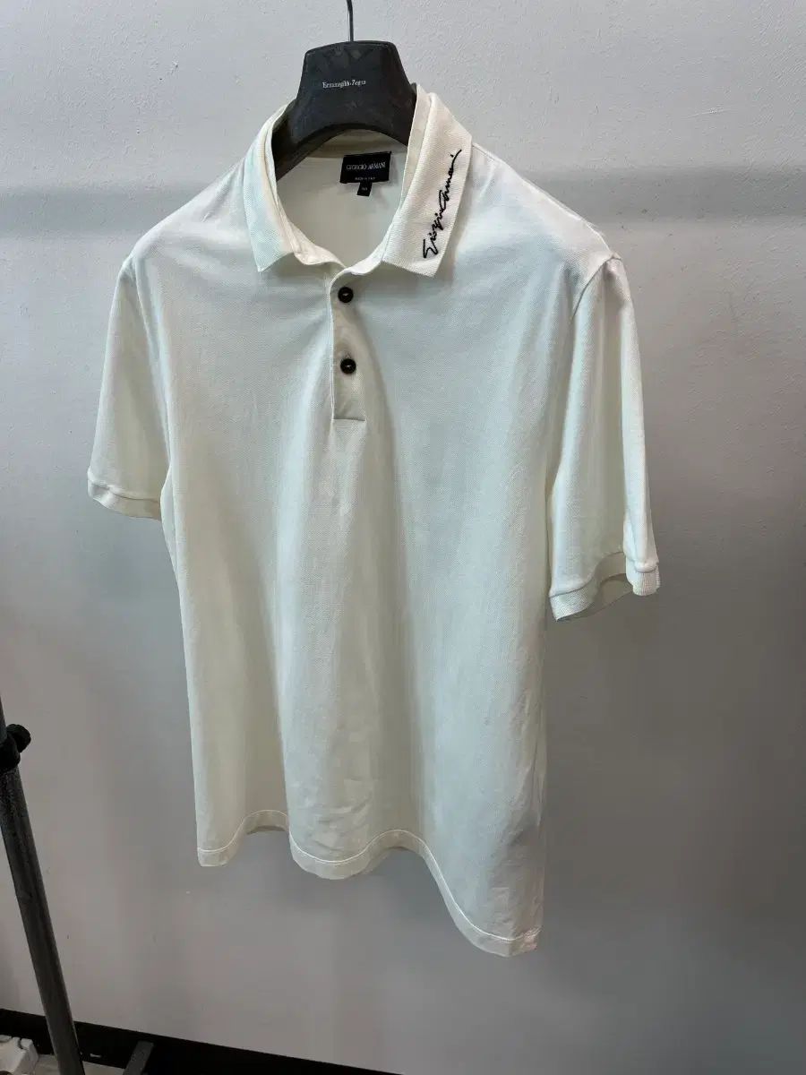 100) GIORGIO ARMANI(ジョルジオ アルマーニ) レタリング カラーTシャツ