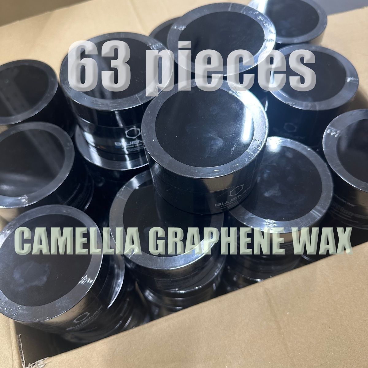 【特価・自動車用固形ワックス】CAMELLIA GRAPHENE WAX 63個セット
