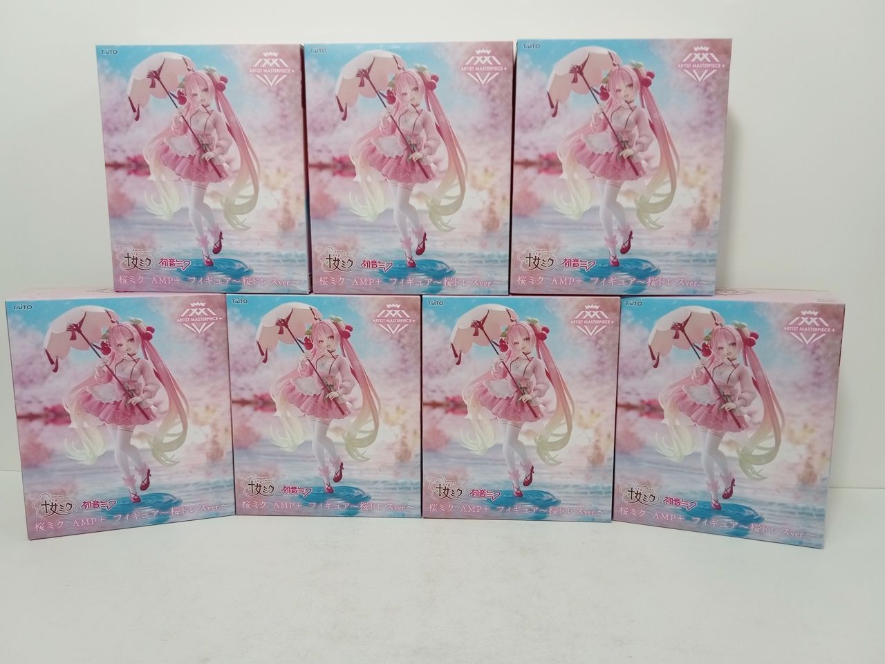 桜ミク 初音ミク AMP+ フィギュア 桜ドレス 7点 未開封品 [MK-7251 