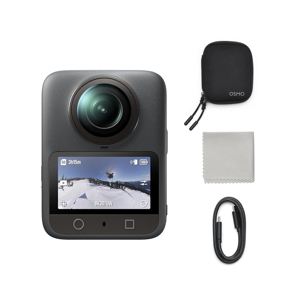 DJI Osmo 360 スタンダードコンボ 360度アクションカメラ Vlogカメラ ネイティブ8K 動画 4K/120fps & 170°ブーストビデオ 1.2億画素