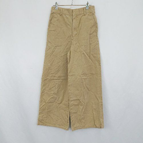 ◇ ADAMETROPE アダムエロペ チャックボタン閉め ポケット パンツ サイズ36 ベージュ系 レディース E 【1310300008774】