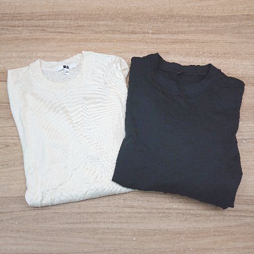 ◇ 《 UNIQLO ユニクロ まとめ商品 2点セット サイズM ストレッチ 薄手 秋冬物 ニット ワンピース レディース 》 E 【1310300005865】