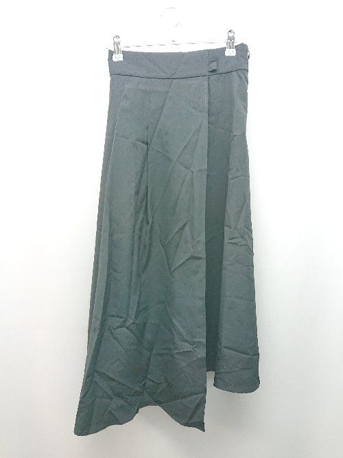 ◇ ◎●未使用● ROPE PICNIC シンプル バックゴム リボン ロング丈 フレア スカート サイズ36 ブラック レディース E 【1310300012153】
