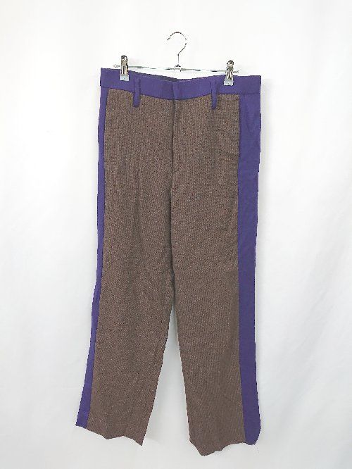 ◇ UNITEDARROWS ユナイテッドアローズ チャックフックボタン閉め ハイウエスト パンツ サイズ2 ブラウン レディース E 【1310300035794】