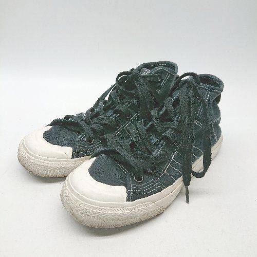 ◇ adidas アディダス ARTF34057 ハイカット NiZZa スニーカー サイズ23.5 ブラック レディース E 【1310300022497】