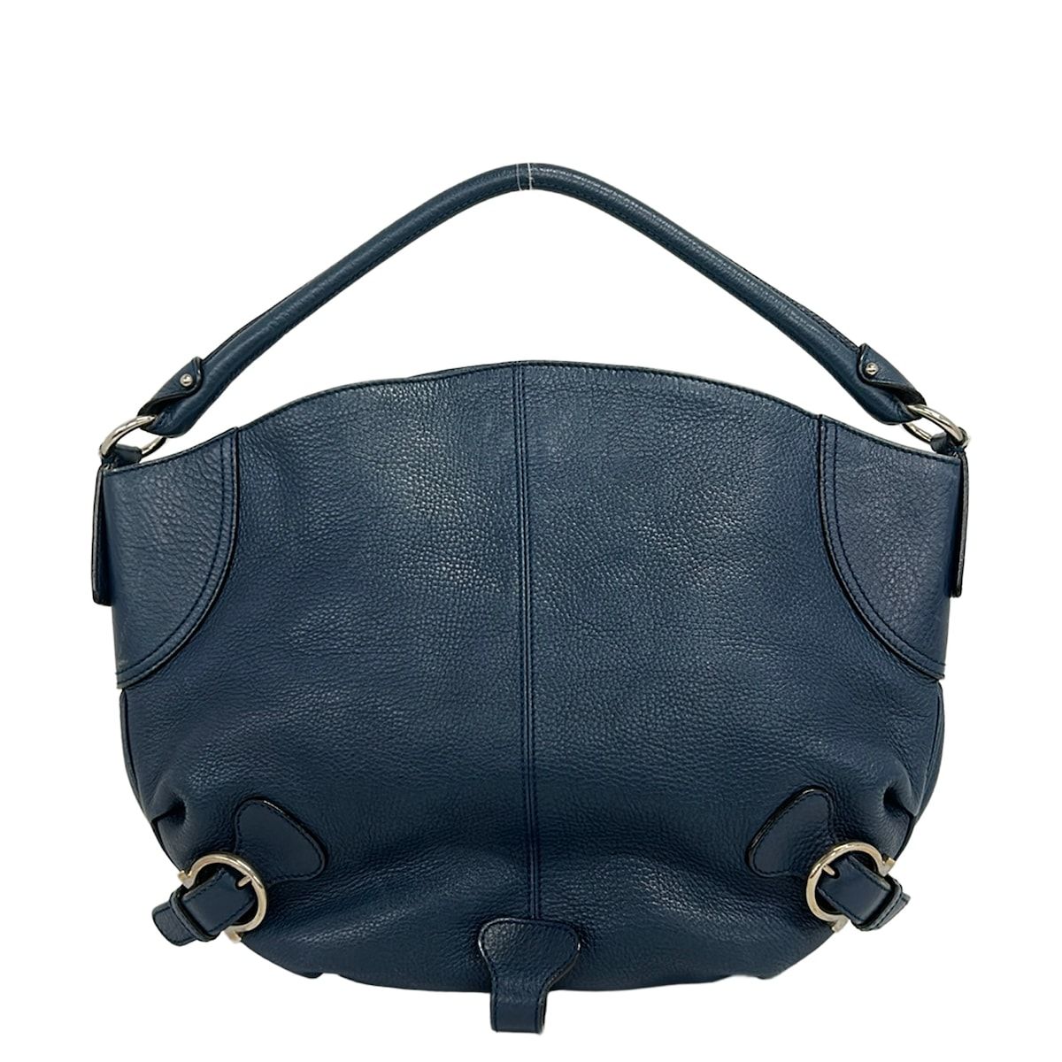 FERRAGAMO/SalvatoreFerragamo(サルバトーレフェラガモ) ハンドバッグ ガンチーニ ネイビー レザー
