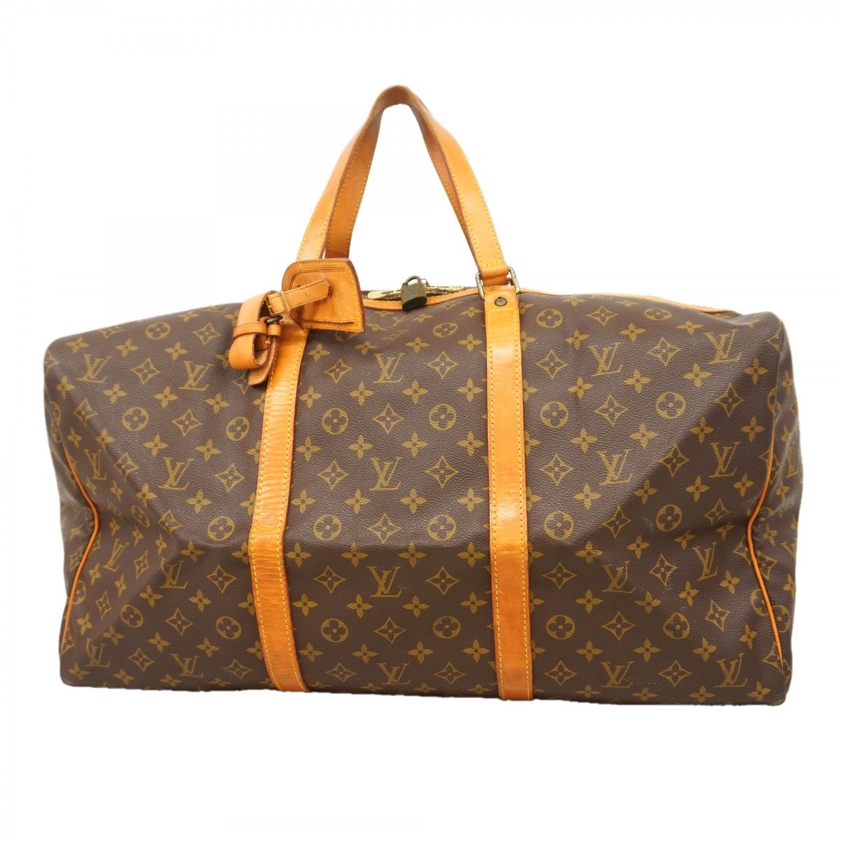 【6ec2495】ルイヴィトン ボストンバッグ モノグラム サックスプール55 M41622 ブラウン【中古】メンズ レディース ユニセックス