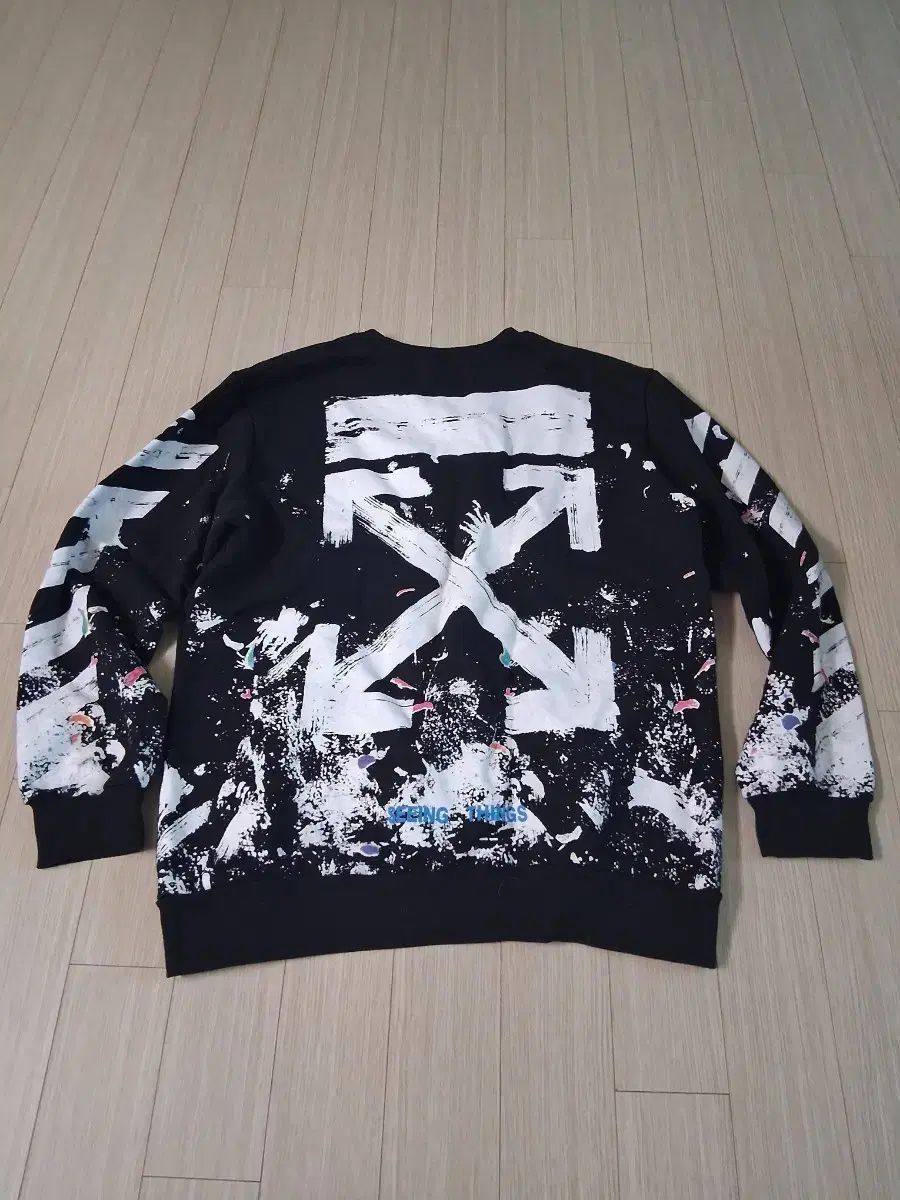 OFF-WHITE 黒色 バッグ ロゴ スウェット