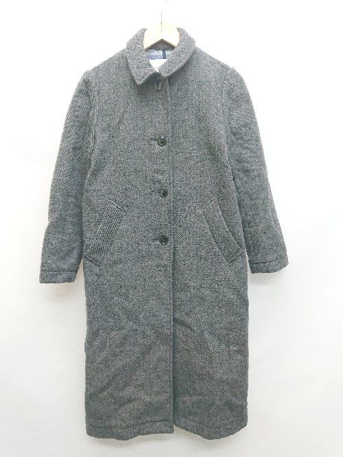 ◇ SEVENDAYS=SUNDAY ヘリンボーン バックスリット ロング 長袖 コート サイズM グレー系 レディース P 【1402080014585】
