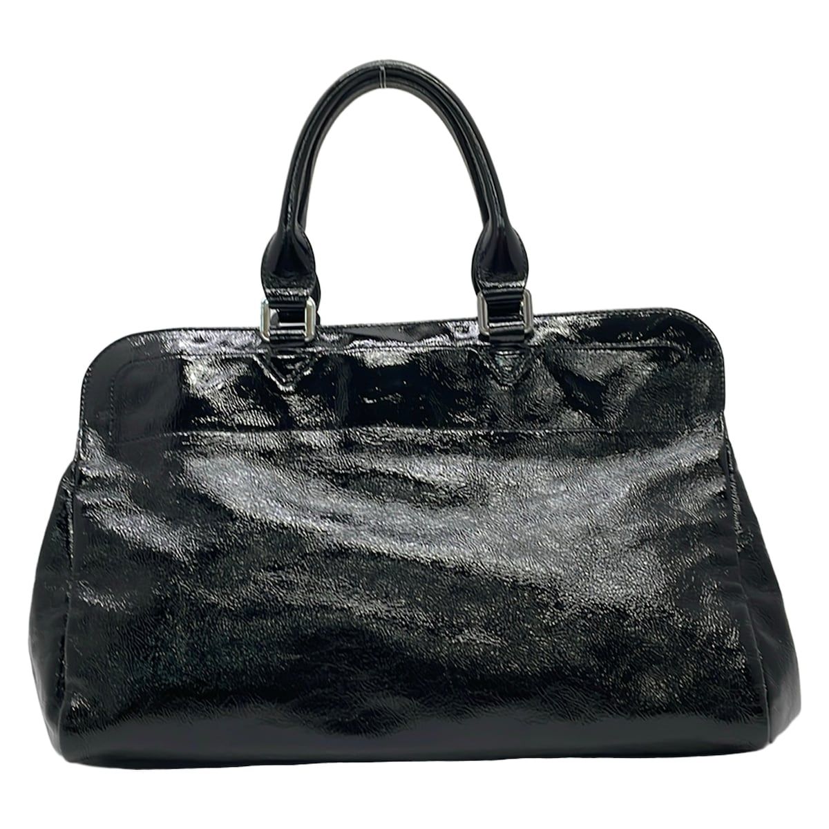 LONGCHAMP(ロンシャン) トートバッグ - 黒 レザー - メルカリ
