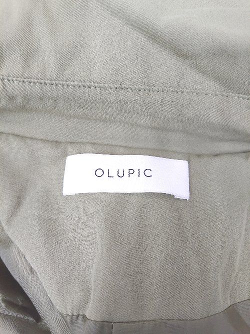 ◇ OLUPIC オルピック きれいめ 通勤 通学 大人女子 長袖 トレンチ コート サイズF カーキ レディース P 【1402160006011】
