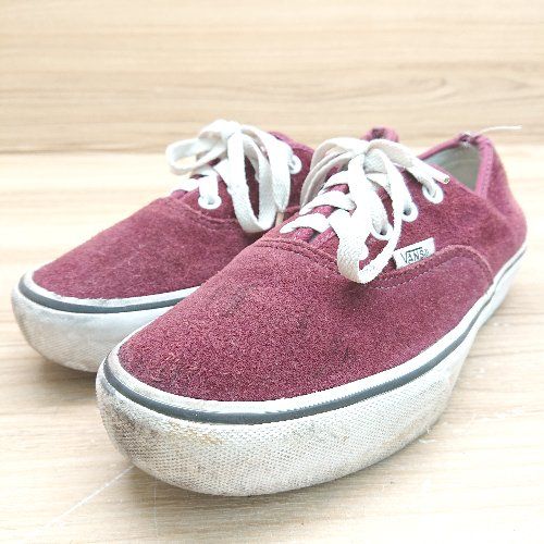 ◇ VANS ヴァンズ 721454 ストリート スケートボード ローカットスニーカー サイズ24.0 ボルドー系 レディース E 【1402200002232】