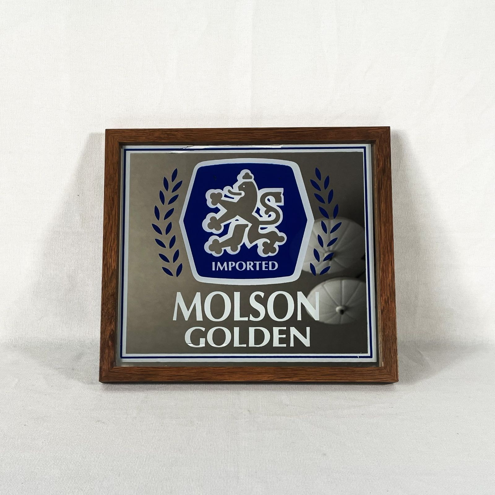 70s Molson Golden Pub Mirror　モルソン　70年代　パブミラー　ヴィンテージ　アンティーク　アメトイ