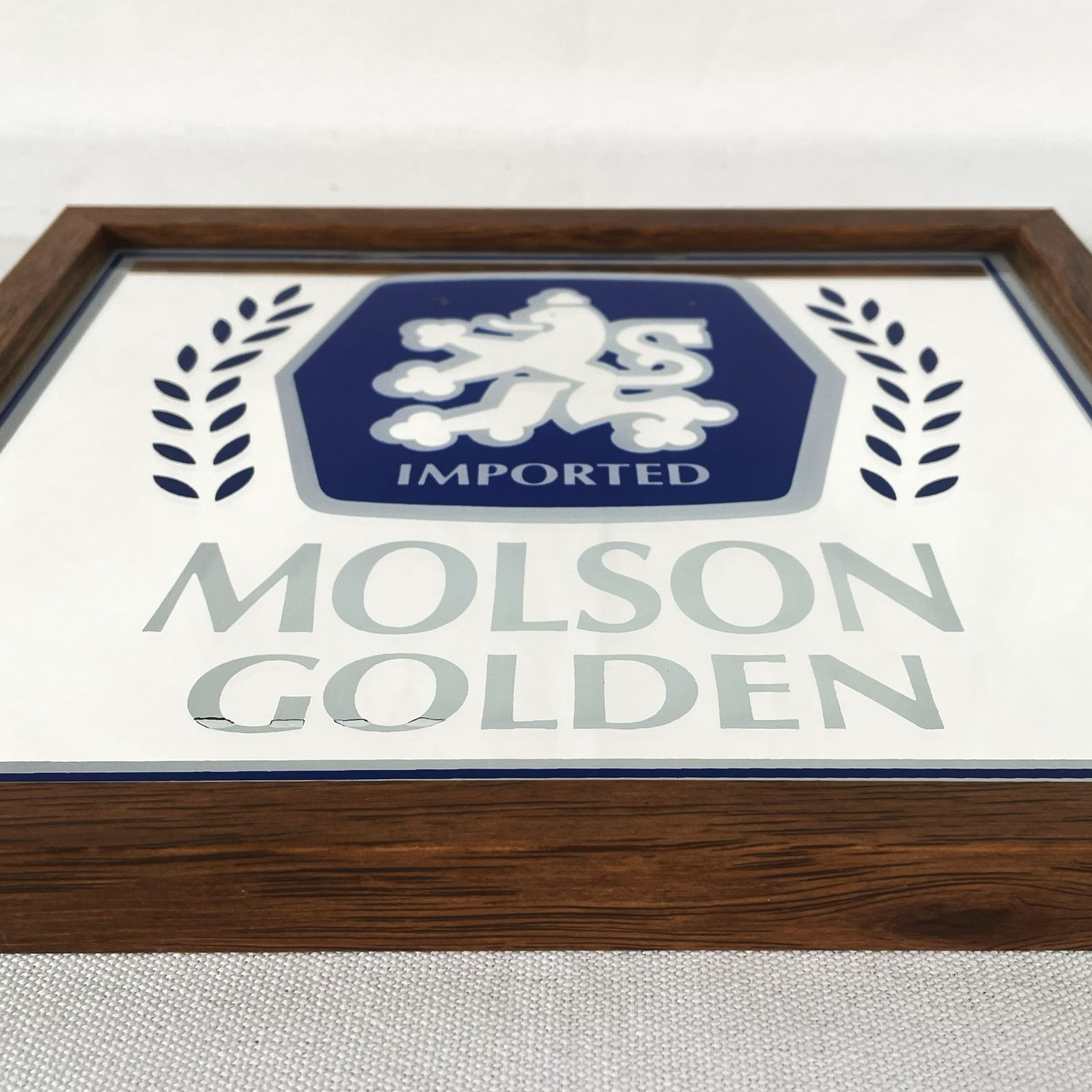 70s Molson Golden Pub Mirror モルソン 70年代 パブミラー 
