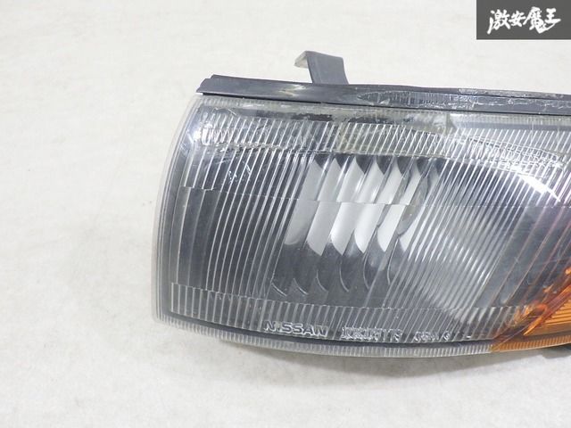日産 純正 S13 シルビア フロント ウインカー コーナー レンズ 左側 左 日産 純正 S13 シルビア フロント ウインカー コーナー レンズ 左側 左