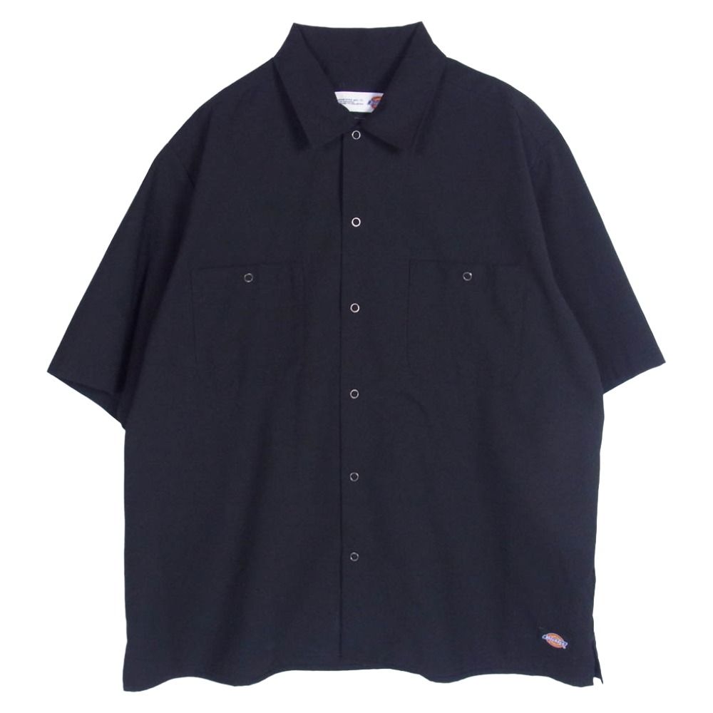 SOPHNET. ソフネット 21SS SOPH-210104 × DICKIES ディッキーズ BAGGY CHAMBRAY WORK SHIRT 半袖 ワーク シャツ ブラック系 M【中古】