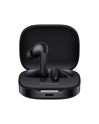 シャオミ(Xiaomi) ワイヤレスイヤホン Redmi Buds 6 薄軽ボディ 49dBアクティブノイズキャンセリング Bluetooth5.4 3Dオーディオ Google Fast Pair 42時間音楽再生 マルチモードANC対応 ワンタッチ撮影モ/