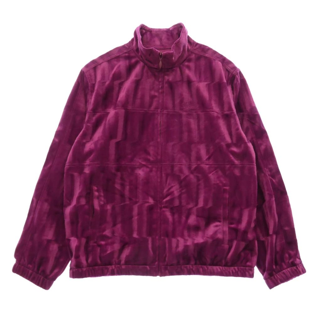 Supreme シュプリーム 21AW Velour Track Jacket ベロア トラック ジャケット パープル系 ピンク系 M【新古品】【未使用】【中古】