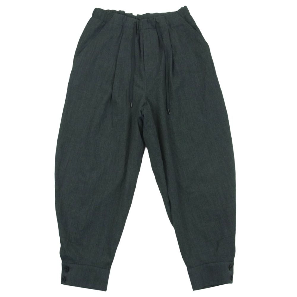ato アトウ 23AW AMB-P05 CLASSIC WOOL CUFFS PANTS クラシック ウール ダブルカフス パンツ グレー系 44【中古】