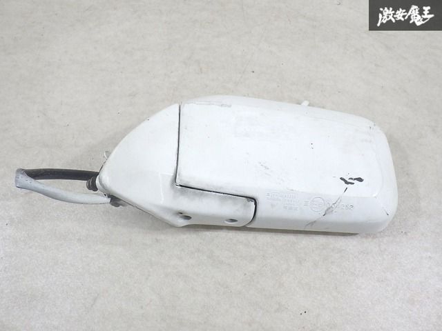 トヨタ 純正 AE86 トレノ レビン 後期 サイドミラー ドアミラー 左 左側 助手席側 3P 可倒式 TOYOTA TR8317 白系ソリッド 棚13-2