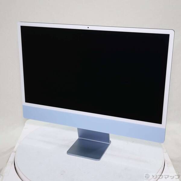 ソフマップ 〔中古品〕 iMac 24-inch Mid-2021 MJV93J／A Apple M1 8コアCPU_7コアGPU 8GB SSD256GB ブルー 〔26.3 Tahoe〕【377】