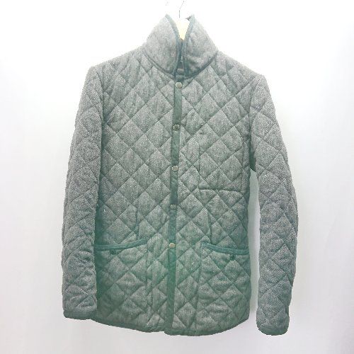 ◇ ABAHOUSE アバハウス シンプル カジュアル サイドポケット 長袖 コート サイズ2 グレー系 メンズ E 【1404240021129】