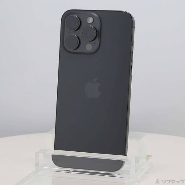 ソフマップ 〔中古品〕 iPhone15 Pro Max 256GB ブラックチタニウム MU6P3J／A SIMフリー【258】