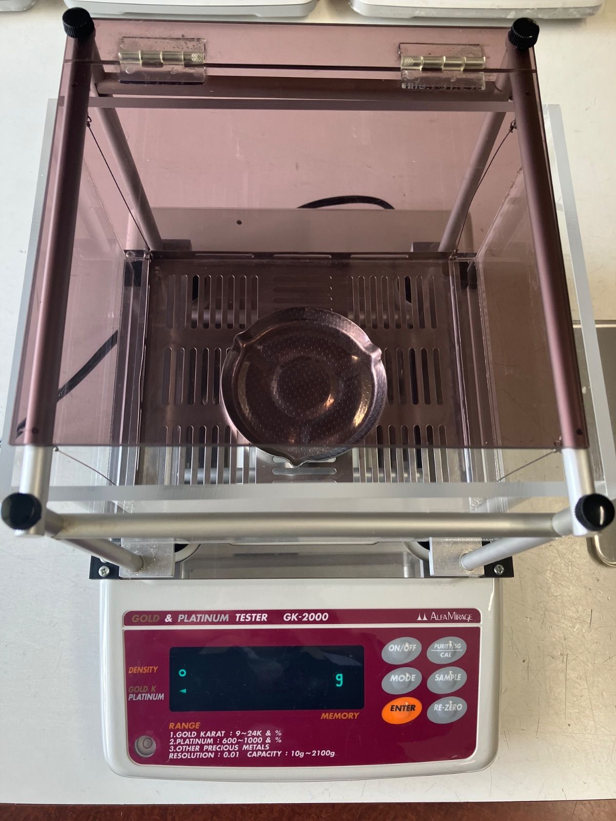 貴金属テスター 比重計 GK-2000 ALFA MIRAGE アルファミラージュ 【中古】 取説無し 外箱無し 金 判定 純度判定 金・プラチナ 買取 リユース