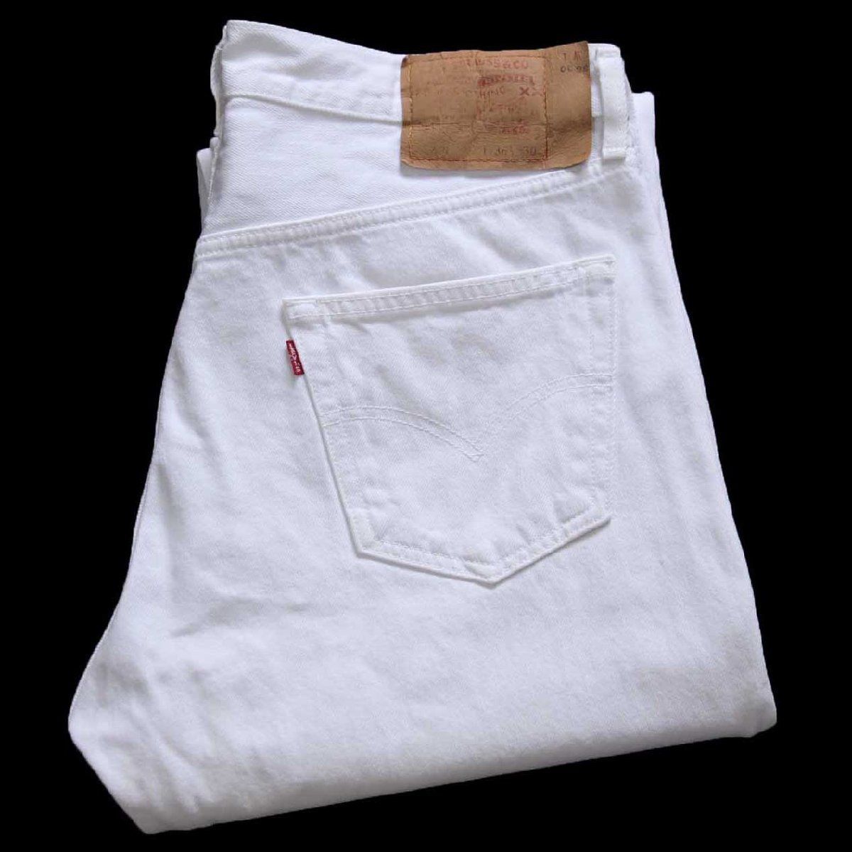 00s メキシコ製 Levi'sリーバイス 501 ホワイト デニムパンツ W36 L30★オールド ジーンズ ストレート