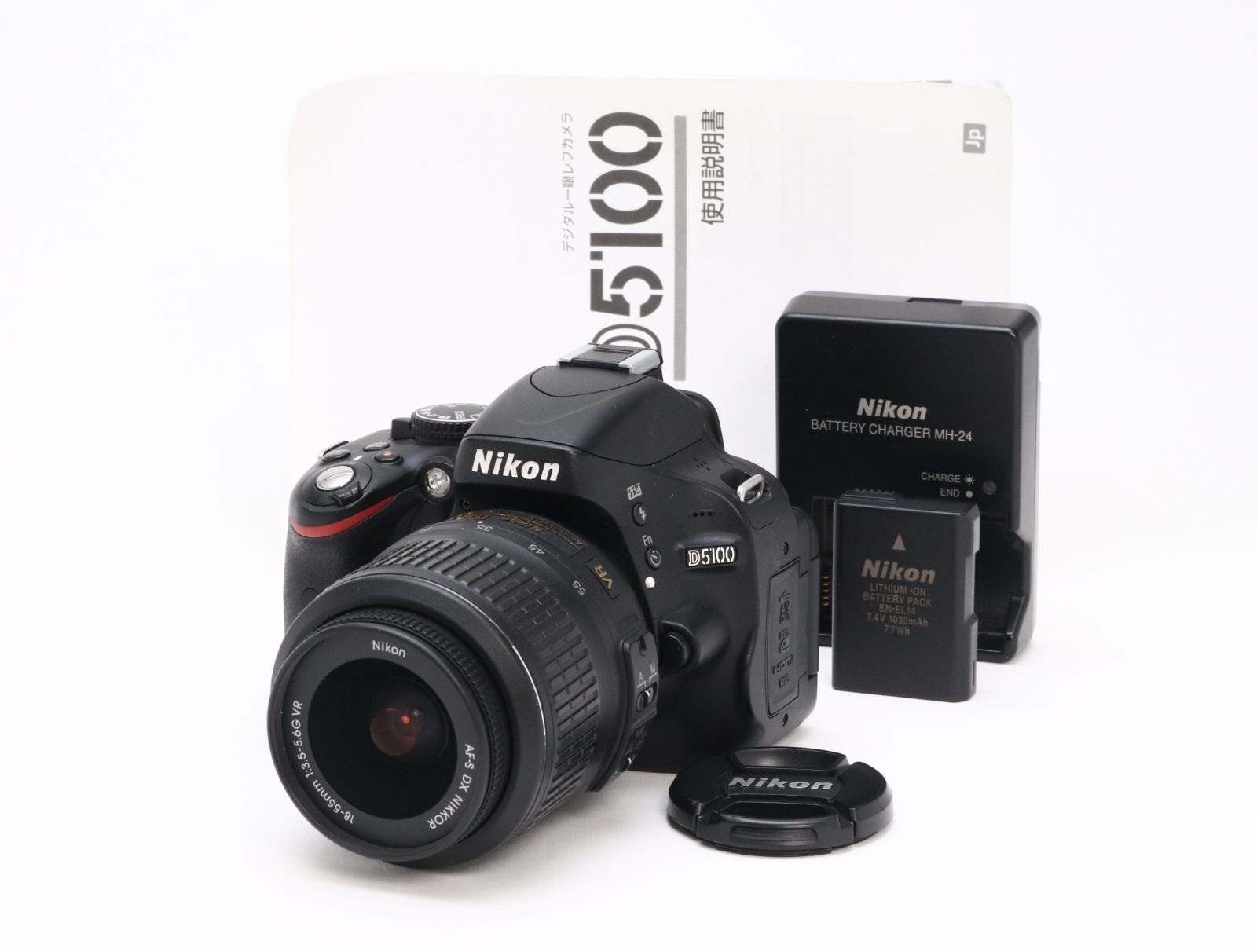 B (並品) Nikon ニコン D5100 AF-S DX NIKKOR 18-55mm F3.5-5.6G VR レンズキット シャッター回数6,524 初期不良返品対応 55-84