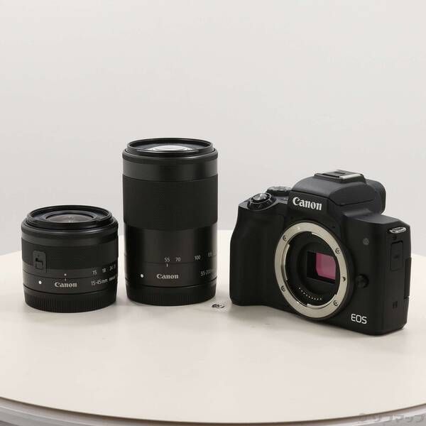 ソフマップ 〔中古品〕 EOS Kiss M ダブルズームキット ブラック【258】