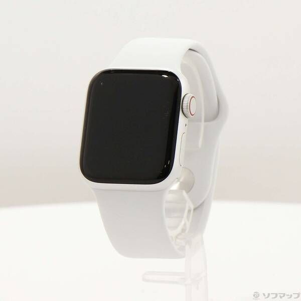 ソフマップ 〔中古品〕 Apple Watch SE 第2世代 GPS + Cellular 40mm シルバーアルミニウムケース ホワイトスポーツバンド【251】